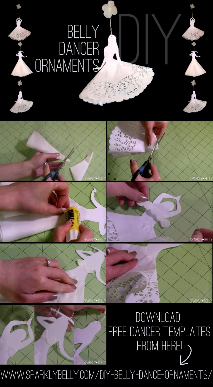 DIY Belly Dance Ornaments - SPARKLY BELLY