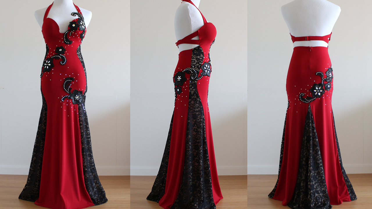 Belly Dance Dress all sides - SPARKLY BELLY