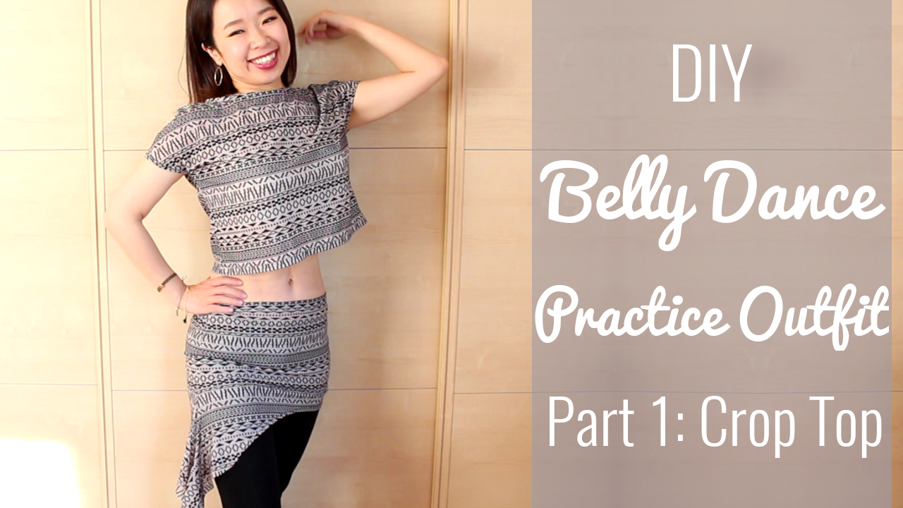 DIY-Belly-Dance-Practice-Outfit-Crop-top - SPARKLY BELLY