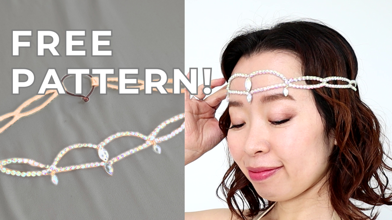 DIY Rhinestone Head Jewelry (Free Pattern!) - SPARKLY BELLY